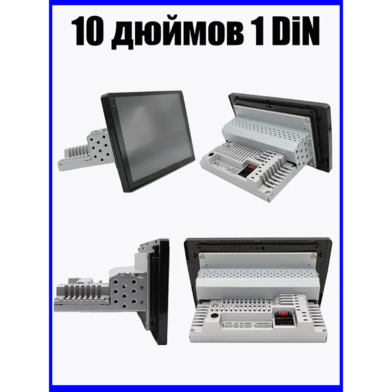 نظام تحديد المواقع 10 "1din راديو السيارة العام اللاسلكي أبل Carplay أندرويد 15 جوجل خريطة التحكم في عجلة القيادة نظام ذكي WIFI 64GB #2