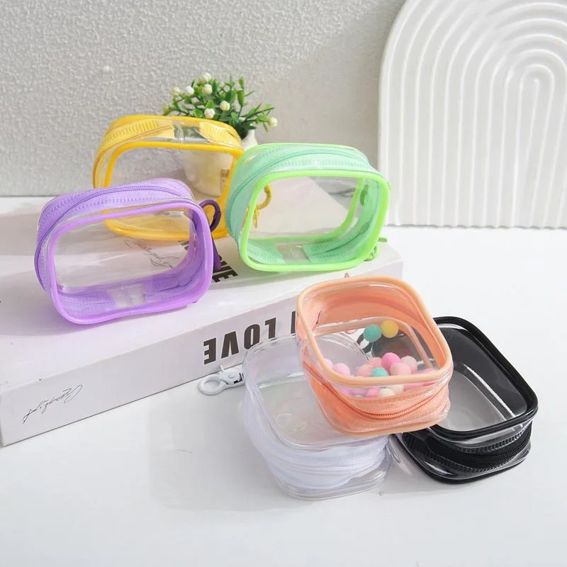 

New Transparent Keychain Bag Pvc Transparent Pouch Keyring Doll Pouch YSB02