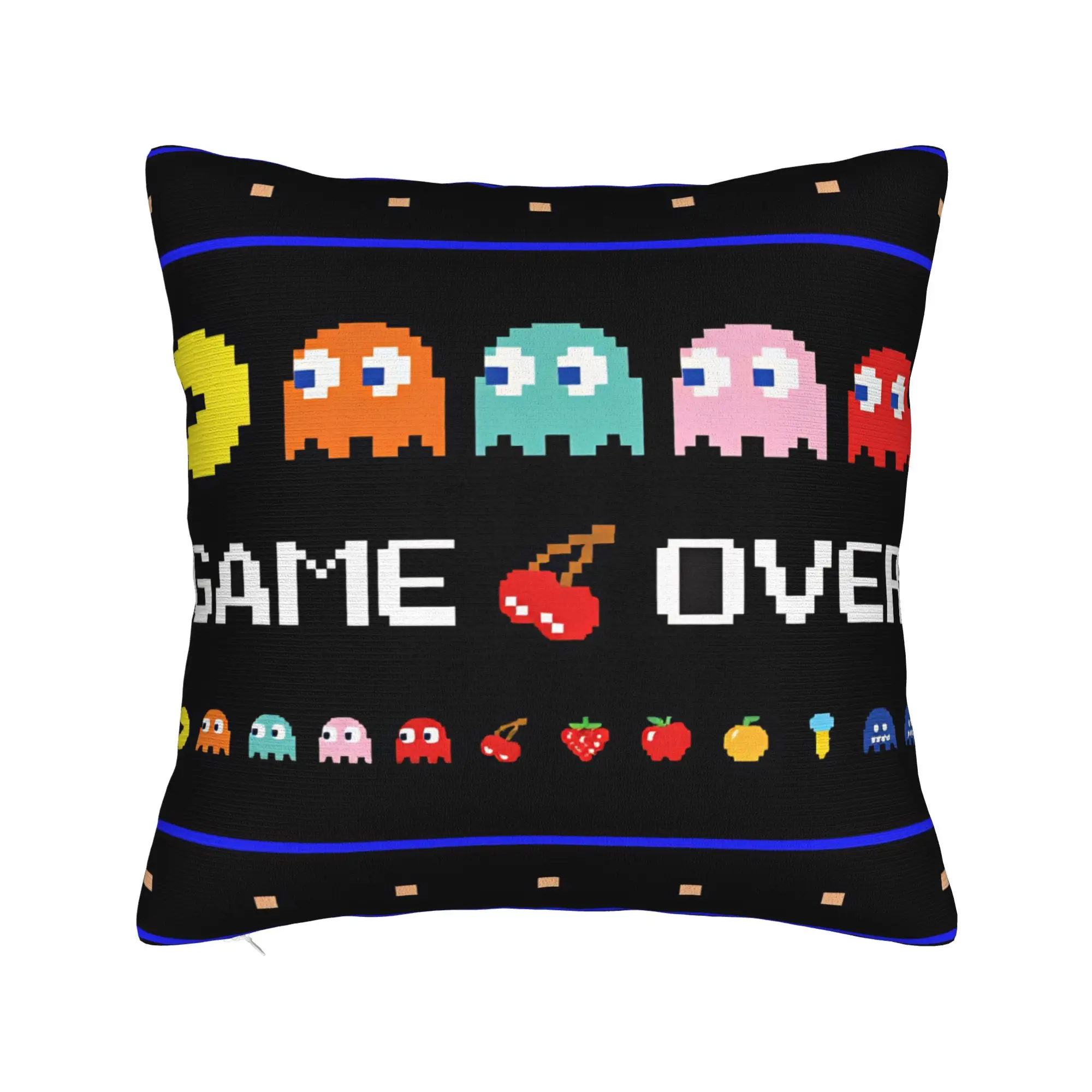 Pillow Cover Pac-Man Snack  Retro Trendy Pillow Case For Couch Sofa Bedroom Pillowcases
