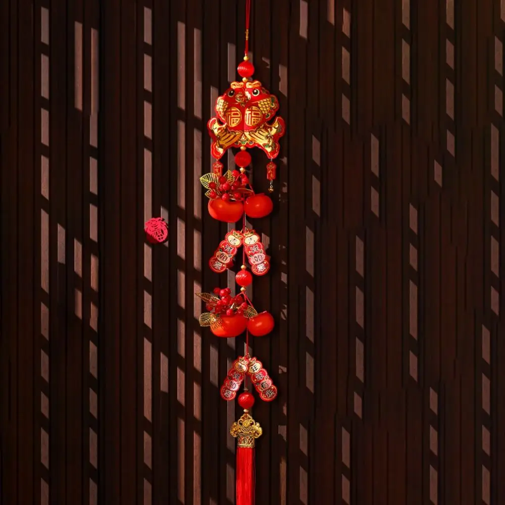 Chinese Style New Years Decoration Red Persimmon Spring Festival Door Decoration Traditional Good Luck