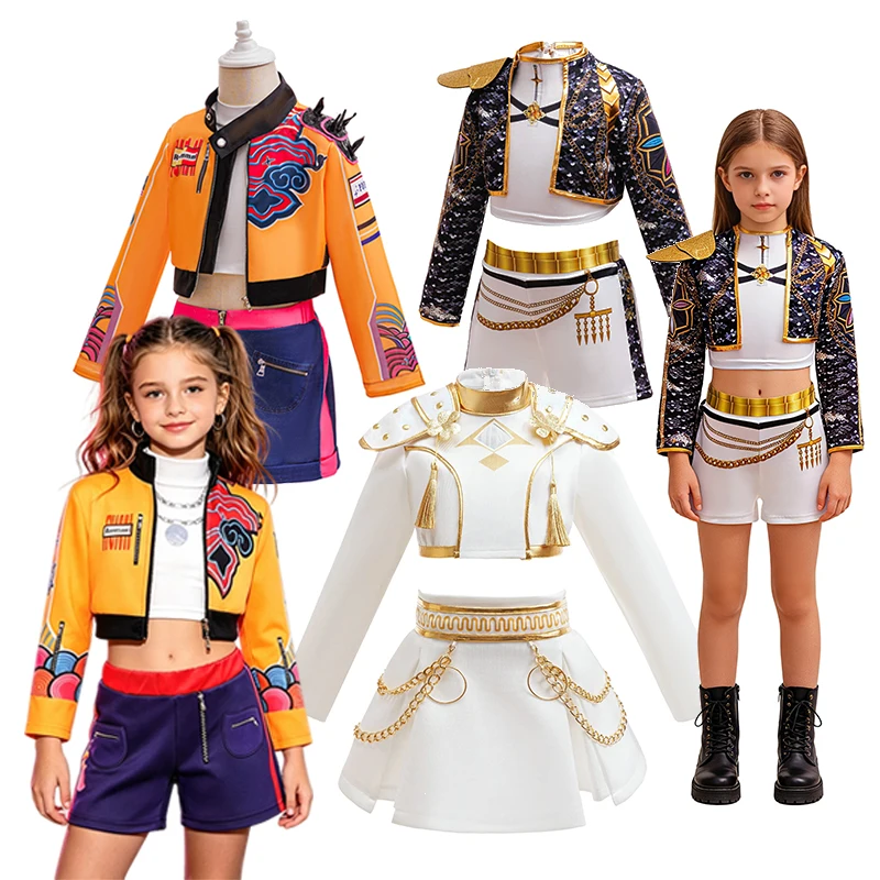 Sewing Jackets - Meisjes Kinderen Idol Zangeres Podiumkostuum Set