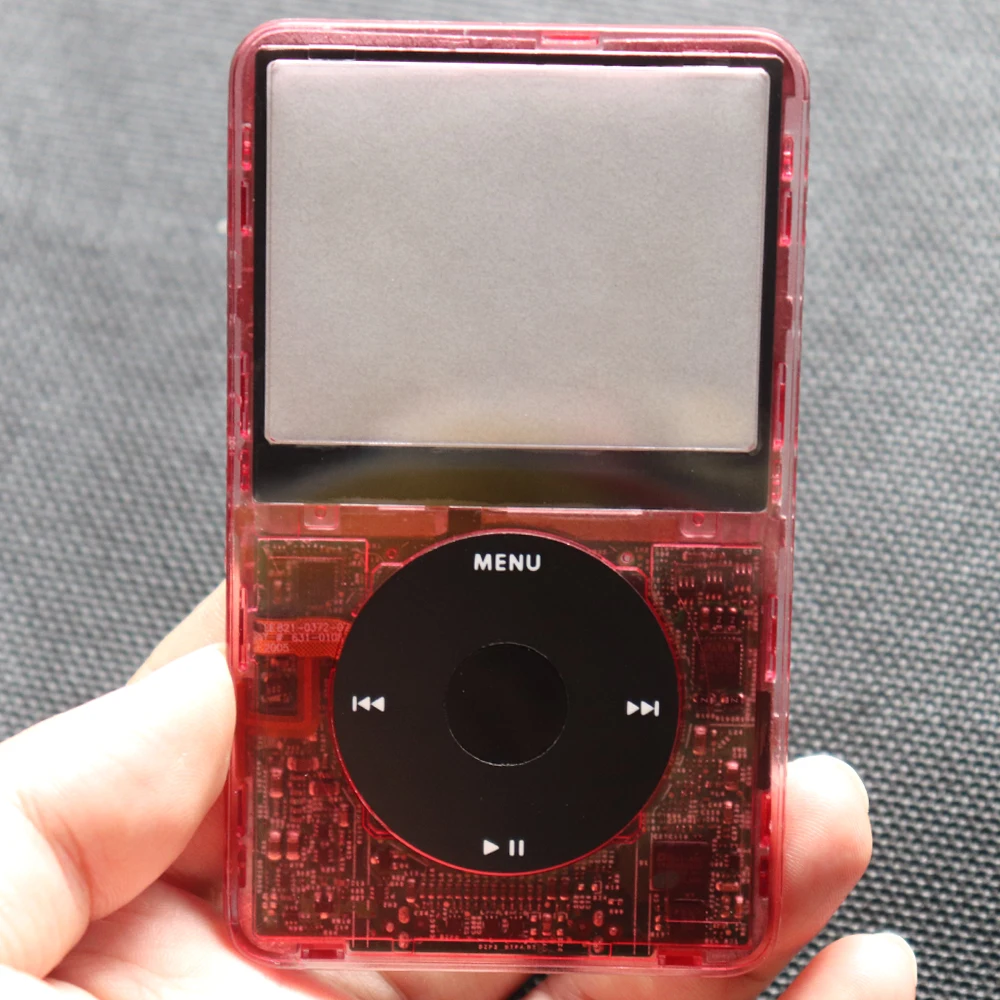 Transparente Frontplatte mit Mittelknopf für iPod Video 5. Generation 30GB 60GB 5.5. Generation 30GB 80GB Kunststoffgehäuse – Detail 25