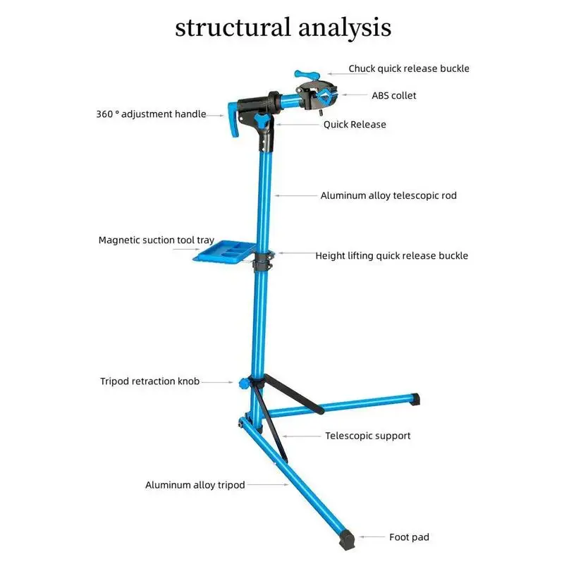 Bicycle Repair Rack Adjustable Height Road Bike Work Rack Road Bike Work Rack Bike Work Stand Bicycle Repair Stand 360 Rotation