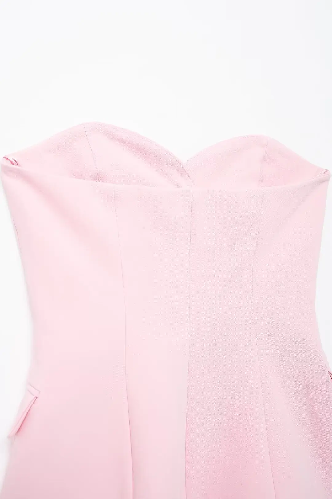 TRAF 2024 Pink Crop Top Women Sexy Backless Corset Top Female off Shoulder Bustier Top Woman Button Tank Top Women Waistcoat