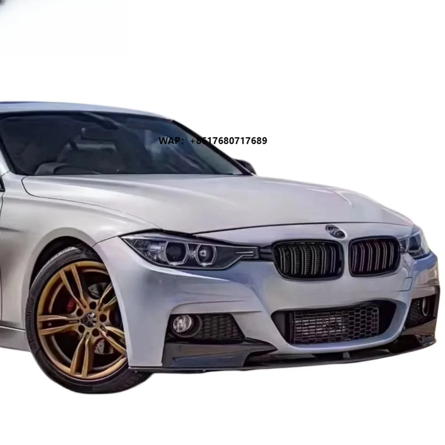 High Quality Carbon Fiber Front Lip Component for 3 Series F30 MP Style Front Bumper Lip Body Kit