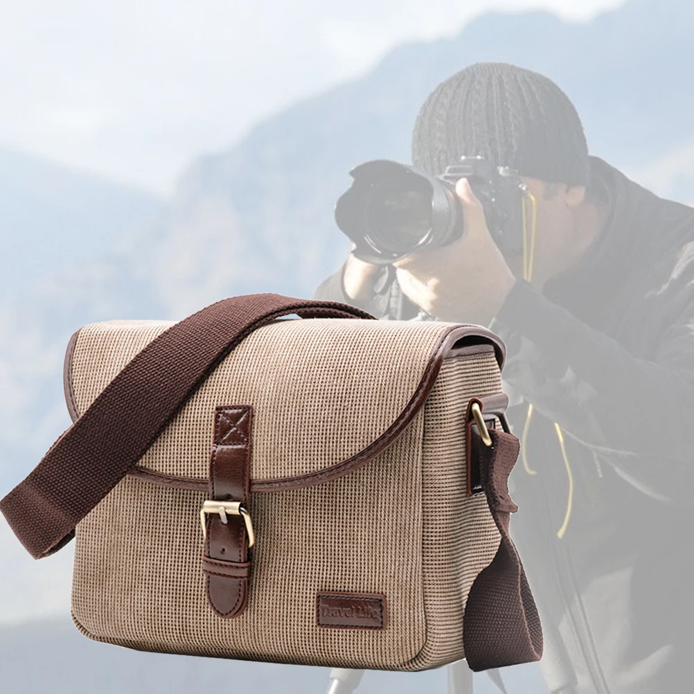 

Portable Camera Bag Oxford Shock Absorption Multi Pocket Canvas Digital Storage 200D 800D Lightweight