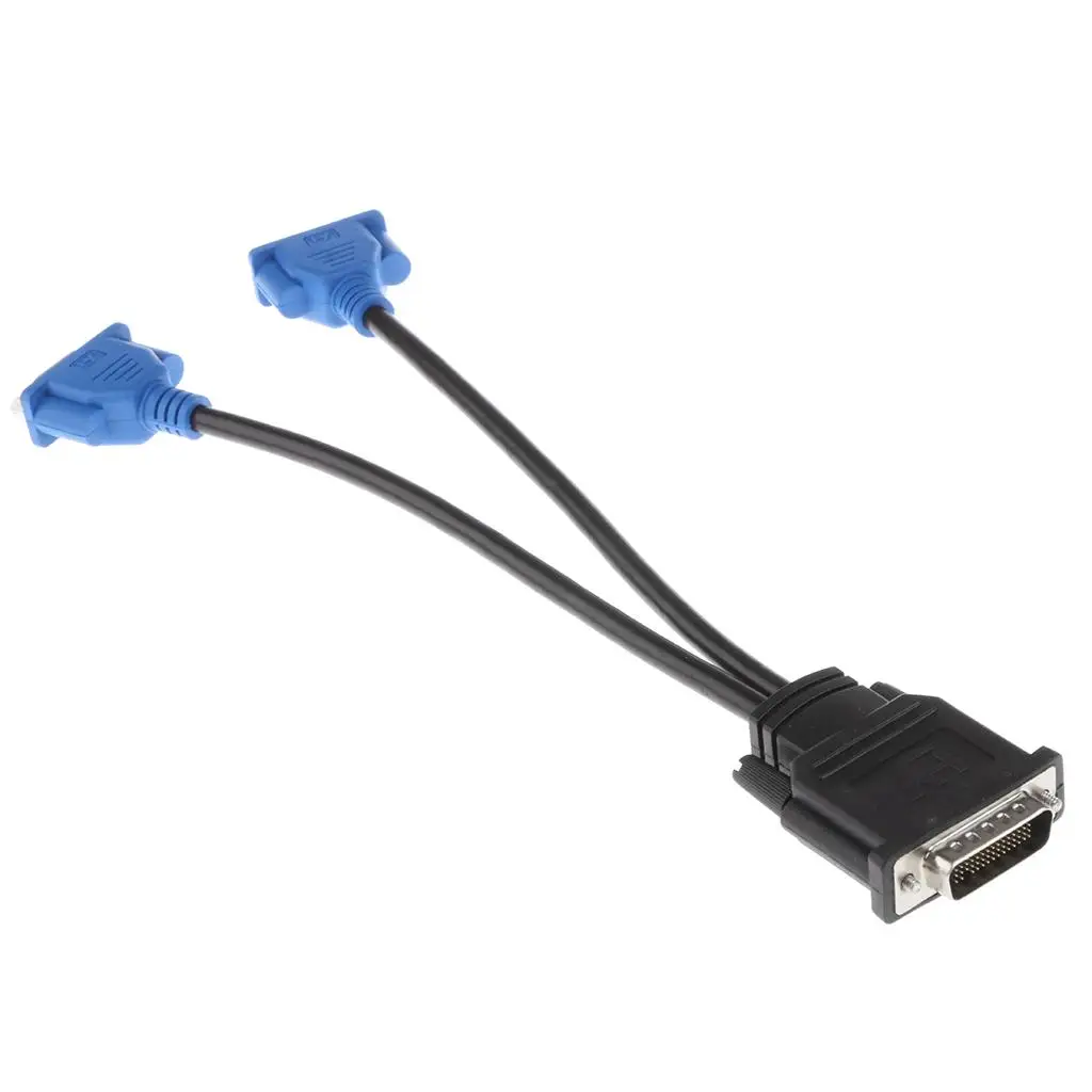 DMS 59 Pin Male To VGA Female Y Splitter Video Card Adapter Cable