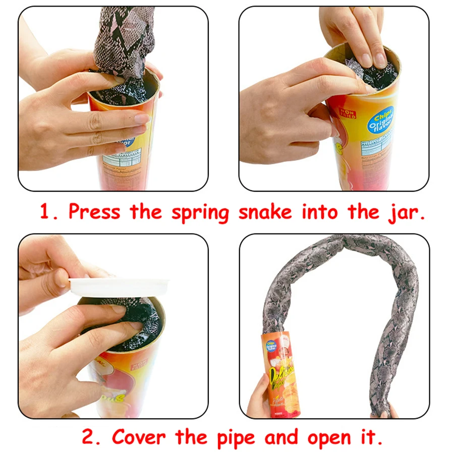 1 مجموعة رقاقة البطاطس ثعبان المزحة لعبة يوم كذبة أبريل المزحة ألعاب مخيفة صديق مضحك المزحة لعبة الجدة لوازم الحفلات لصالح الهدايا