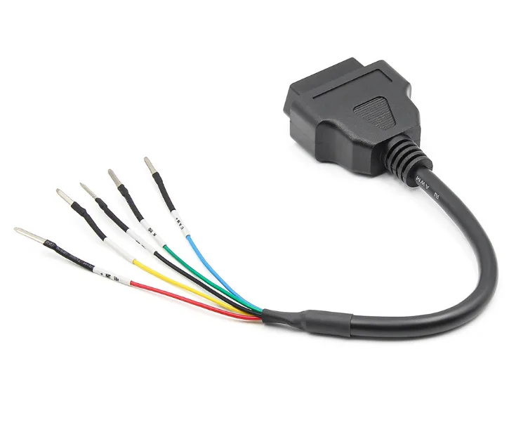 OBDII 16 Pin OBD OBD2 Female K Line CAN Line Jumper Tester Connector Car Diagnostic Extension Cable Cord Pigtail