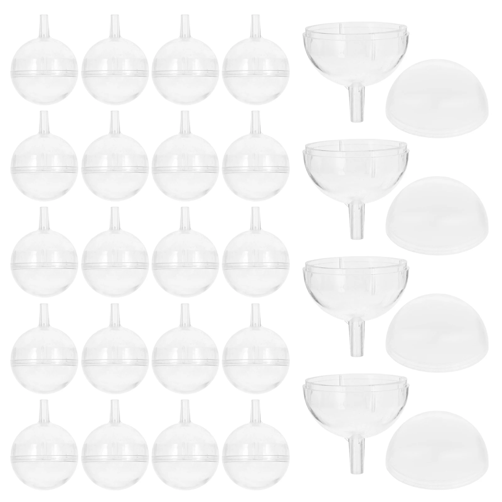 

40pcs Chocolate Clear Plastic Flower Torus Truffle PP Fillable Candy Packaging Wedding Cupcake Dome Holders Wrappers Box