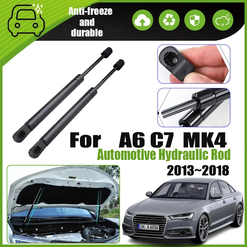 

Car Hydraulic Rod For Audi A6 C7 Accessories 2013~2018 Engine Cover Front Hood Shock Bar Supporting Strut Spring Car Accessories