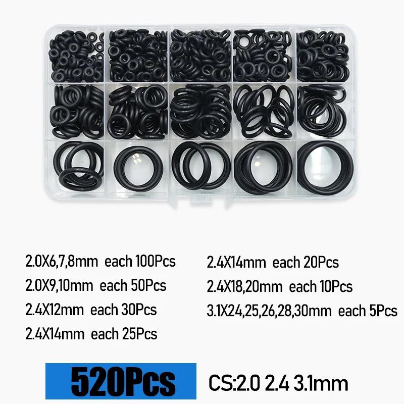 3230p, 36 Größen, Gummi-O-Ring, Dichtungsscheibe, ölbeständig, O-Ring, Sanitärdichtung, Automobil, Sanitär, Wasserhahn, Wasserreparatur, O-Ring – Detail 13