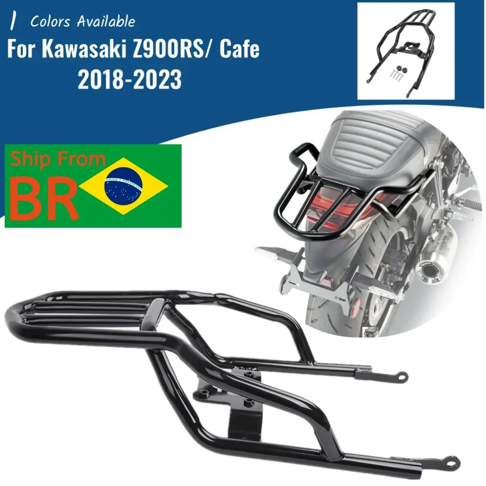 

For Kawasaki Z900 RS Z900RS SE Cafe ABS 2018-2024 Rear Luggage Rack Passenger Handle Motorcycle Carrier Mount Fender Support