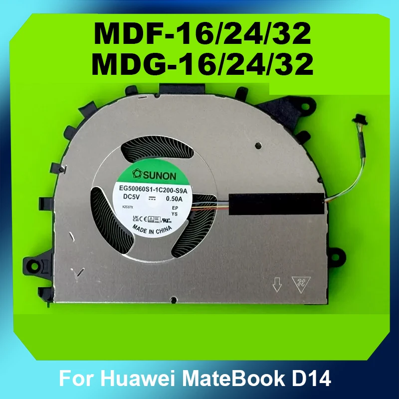 Ventilador del disipador de calor del CPU del ordenador portátil para Huawei MateBook D14 MDF-16 MDF-24 MDF-32 MDG-16 MDG-24 MDG-32