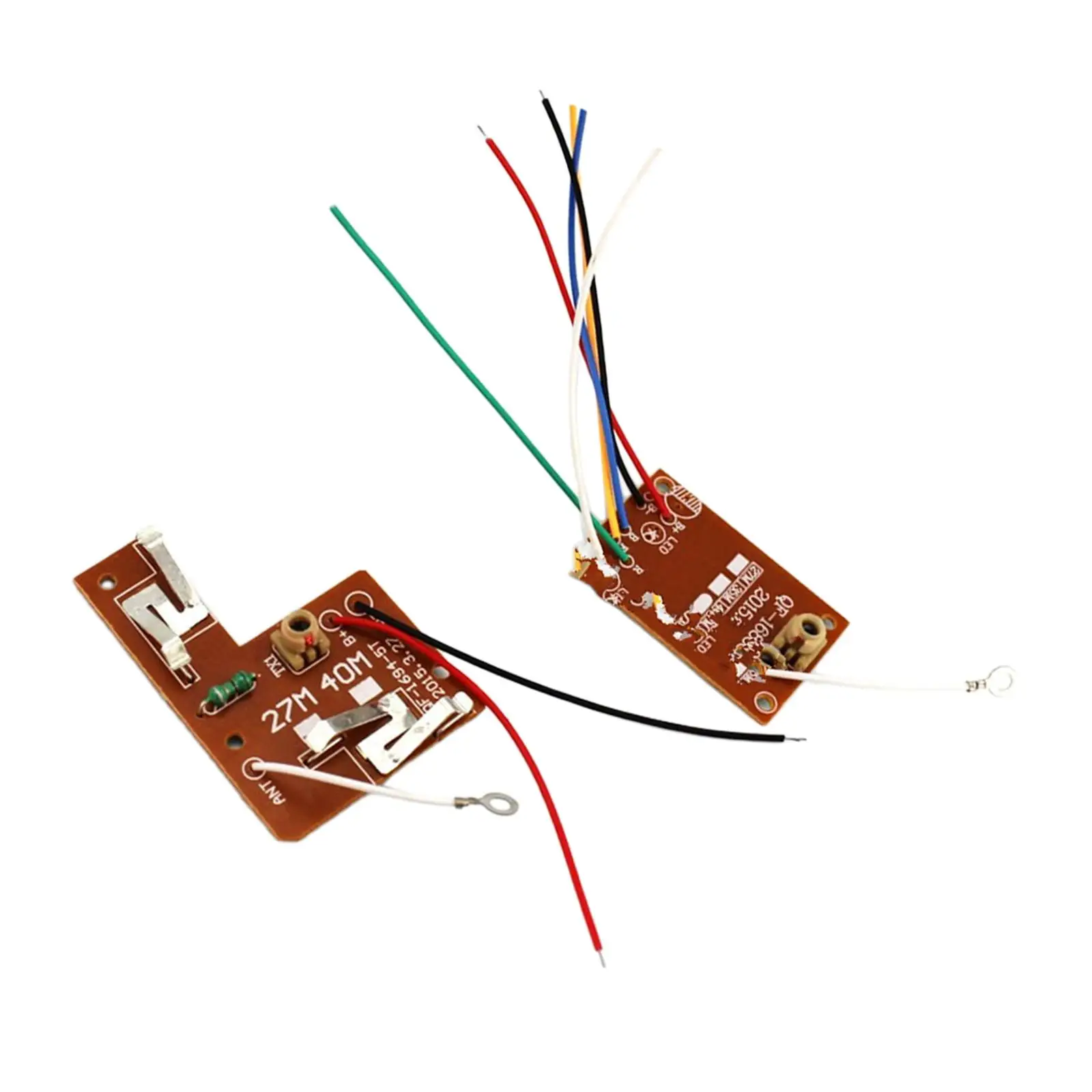 4CH 27MHZ 受信機送信機ボード アンテナ付き リモートコントロール PCB モジュール DIY RC カー トラック ボート モデル車両用
