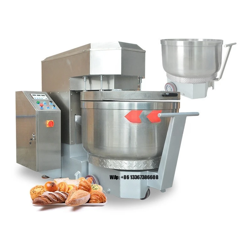 

100kg Removable Bowl Dough Mixer for Bakery, 250L Large Capacity for Batch Mixing