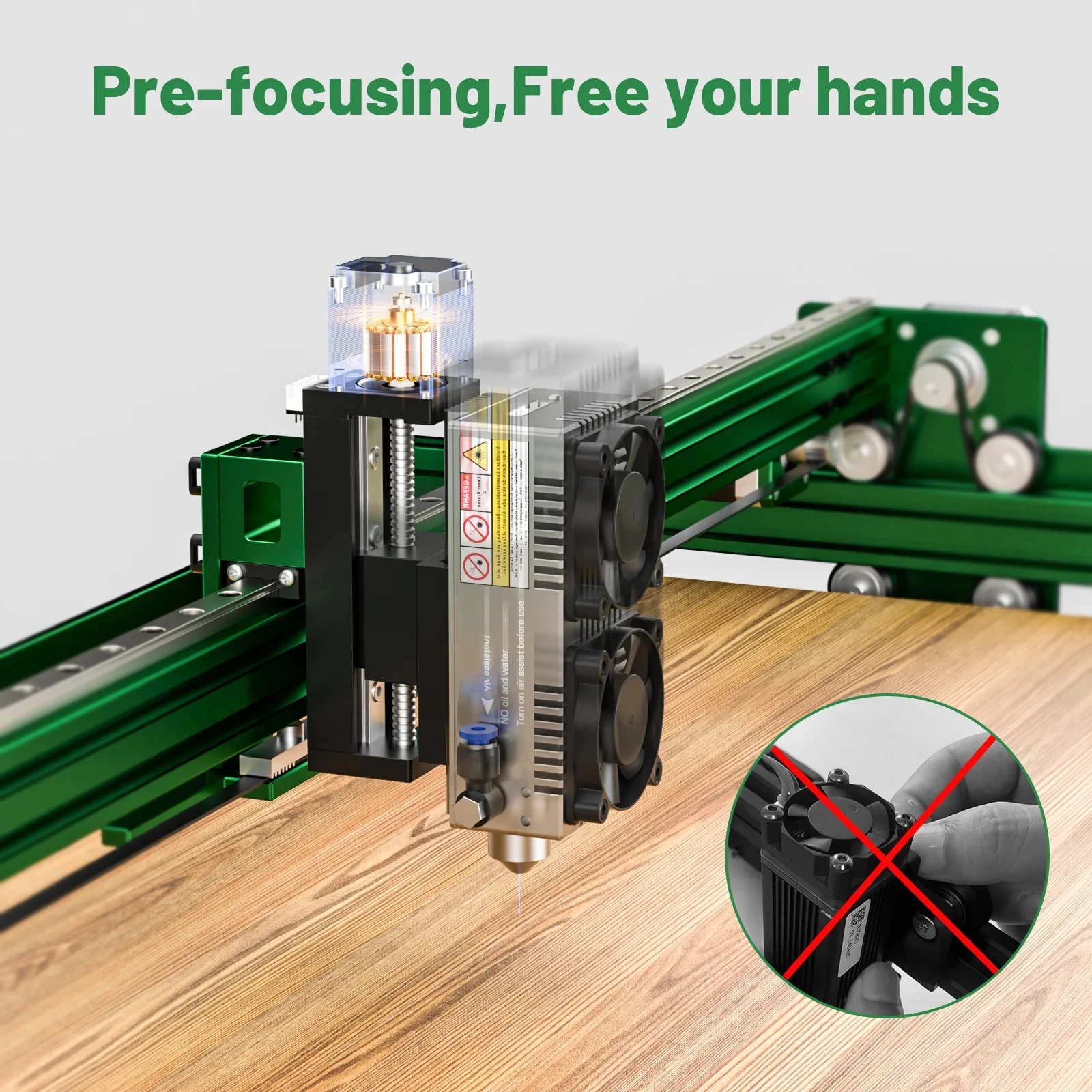 وحدة NEJE Z-axis، آلية، ليزر، وحدة CNC - 50 مم - للحفر بالليزر MAX 4 DIY والاستخدام الصناعي