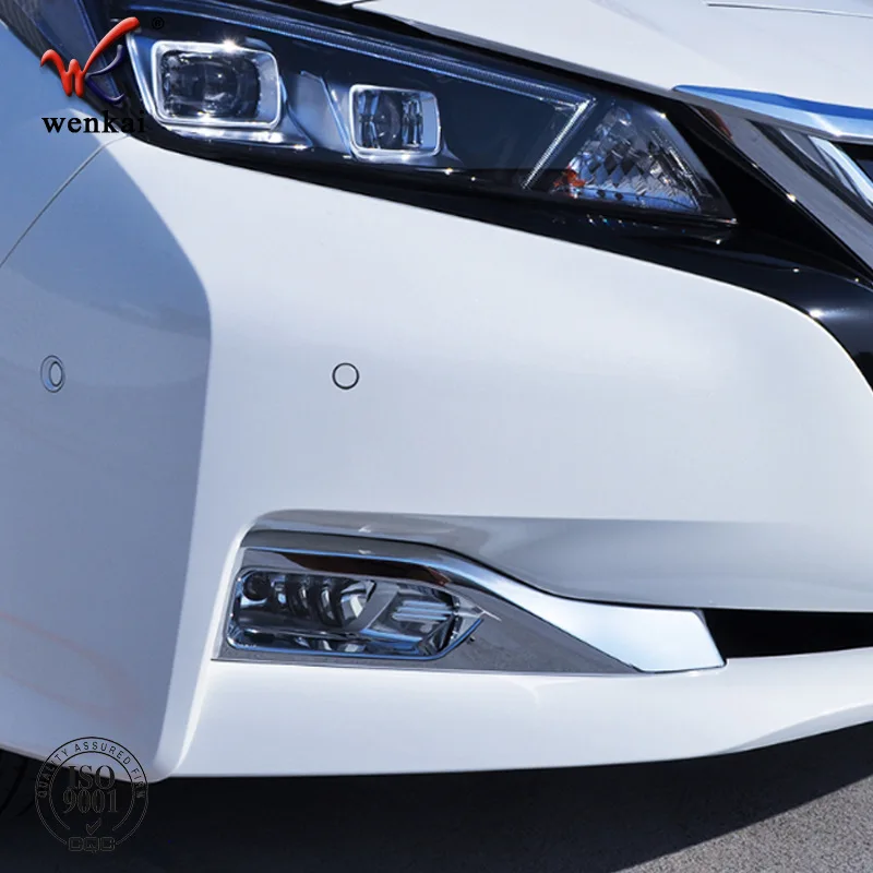 

Подходит для Nissan Leaf ZE1 2018-2021 ABS, крышка передней противотуманной фары, декоративная отделка, Стайлинг автомобиля, хромированные аксессуары, 2 шт.