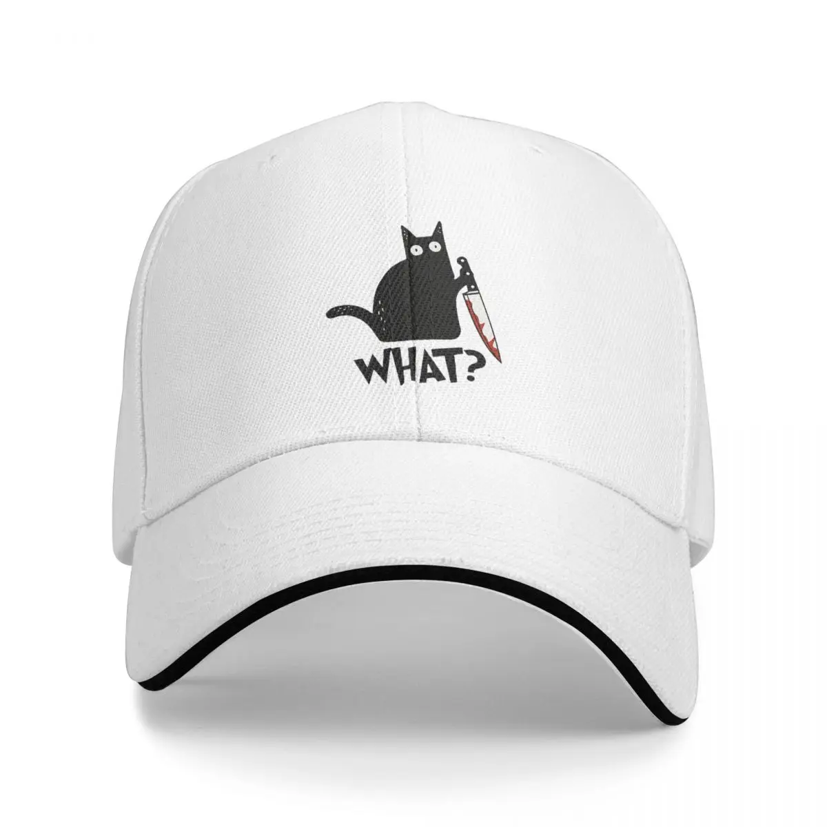 Cat What Murderous Black Cat With Knife Gift Premium Cap Fashion Casual Baseball Caps Hat Hip Hop Summer Unisex Baseball Hats