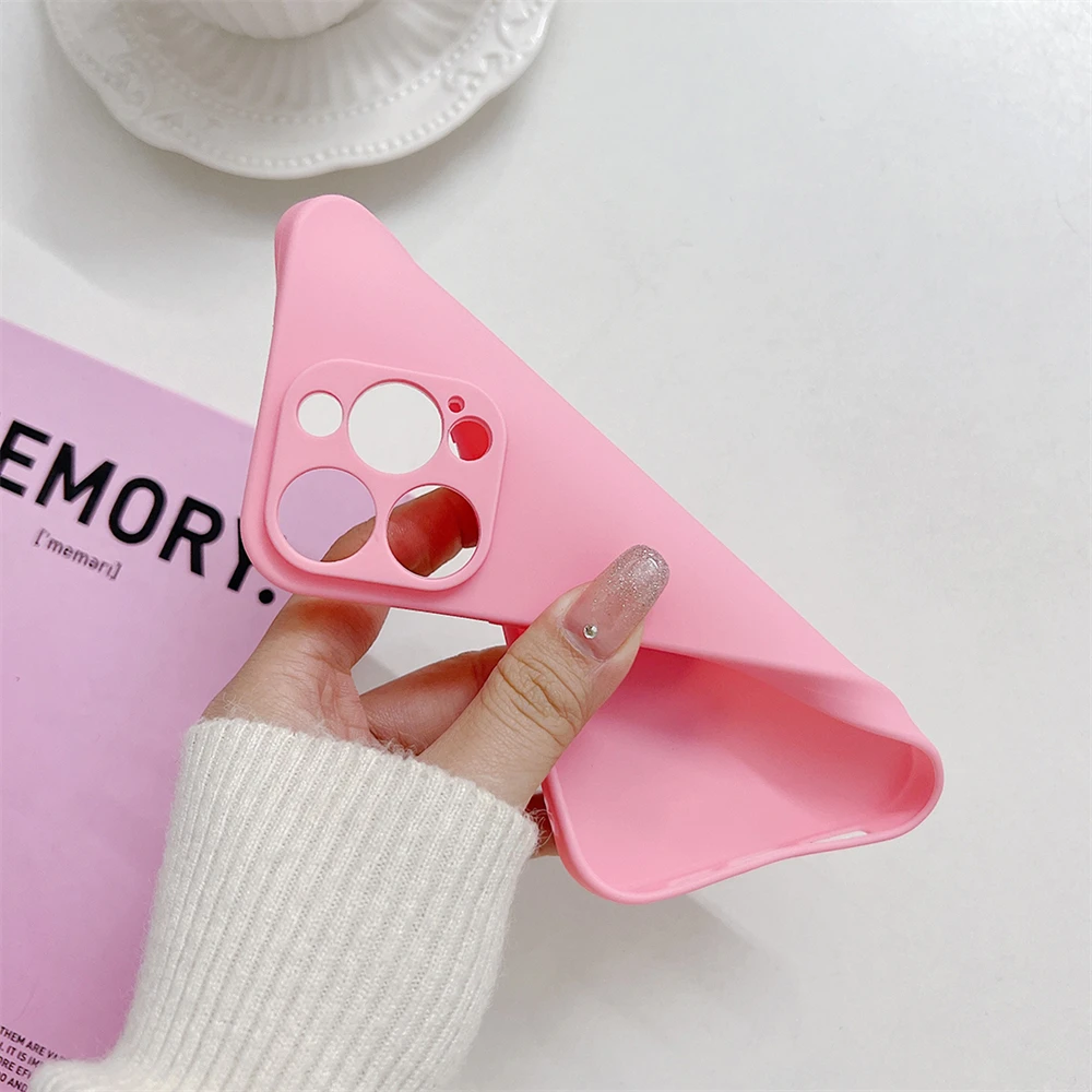 Soft Liquid Silicone Strap Cartoon Hello Kitty Phone Case For iPhone 16 15 14 13 12 11 Pro Max 16 Plus Full Protection Cover