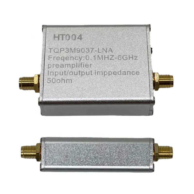 HTOOL HT004 LNA Low-Noise Amplifier for RF Software Defined Radio (SDR) Enclosure Accessories 0.1MHz-6000MHz Test Instrument