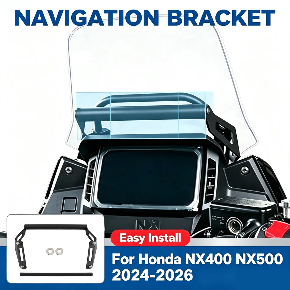 NX 400 500 Motorcycle Accessories Navigation Bracket Mount Smartphone GPS Holder For Honda NX400 NX500 2024 2025 2026