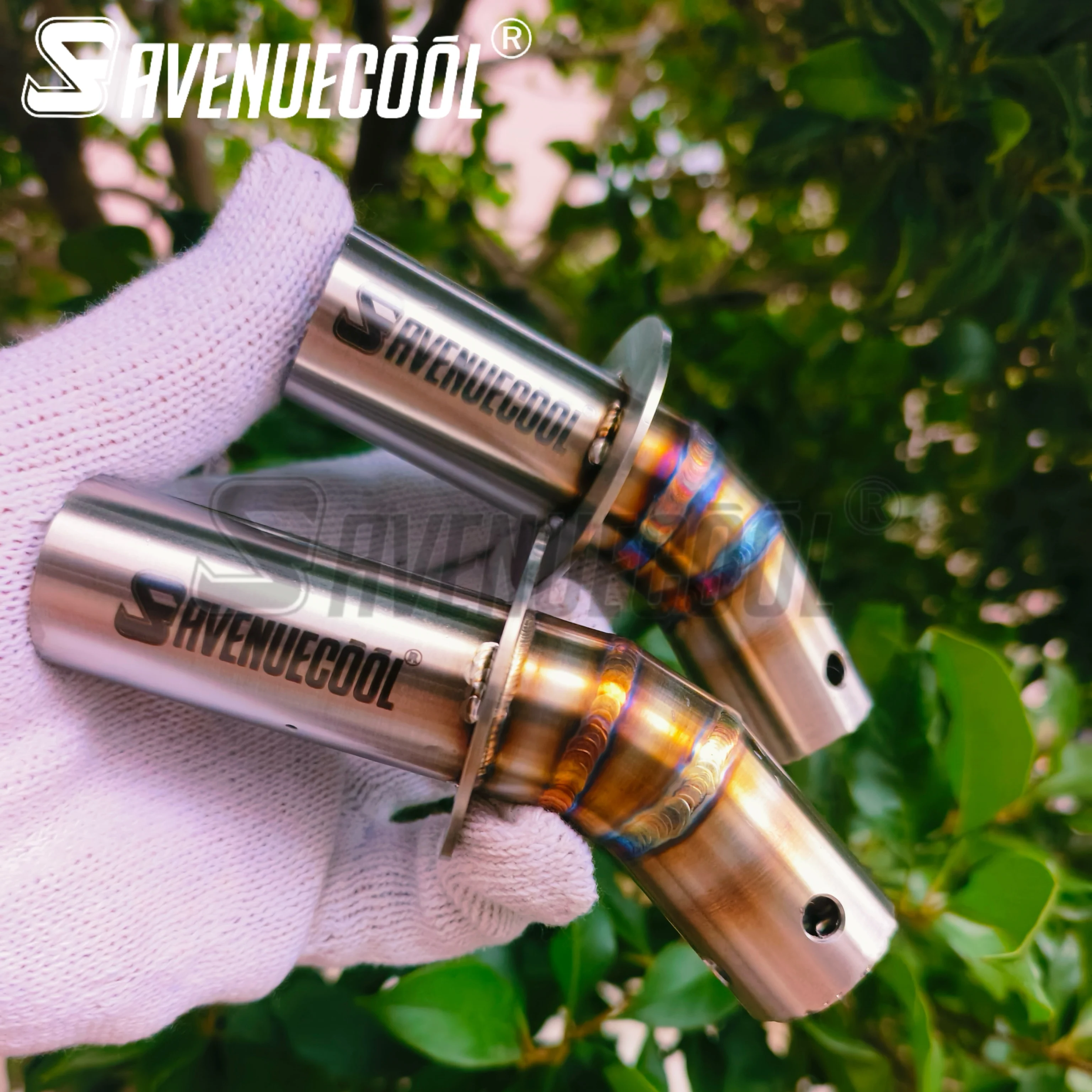 Avenuecool انتصار تشويش إذاعي 900 Zard العادم كاتم الصوت التوصيل Db القاتل الفولاذ المقاوم للصدأ كاتم الصوت التوصيل تعديل خاص #5