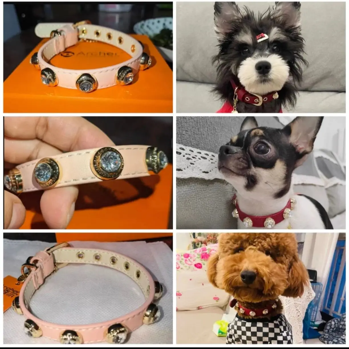 red-cezh-rhinestone-dog-collar-cat-small-pet-product-high-end-genuiner-leather-bling-crystal-necklace-accessories-drop-shipping