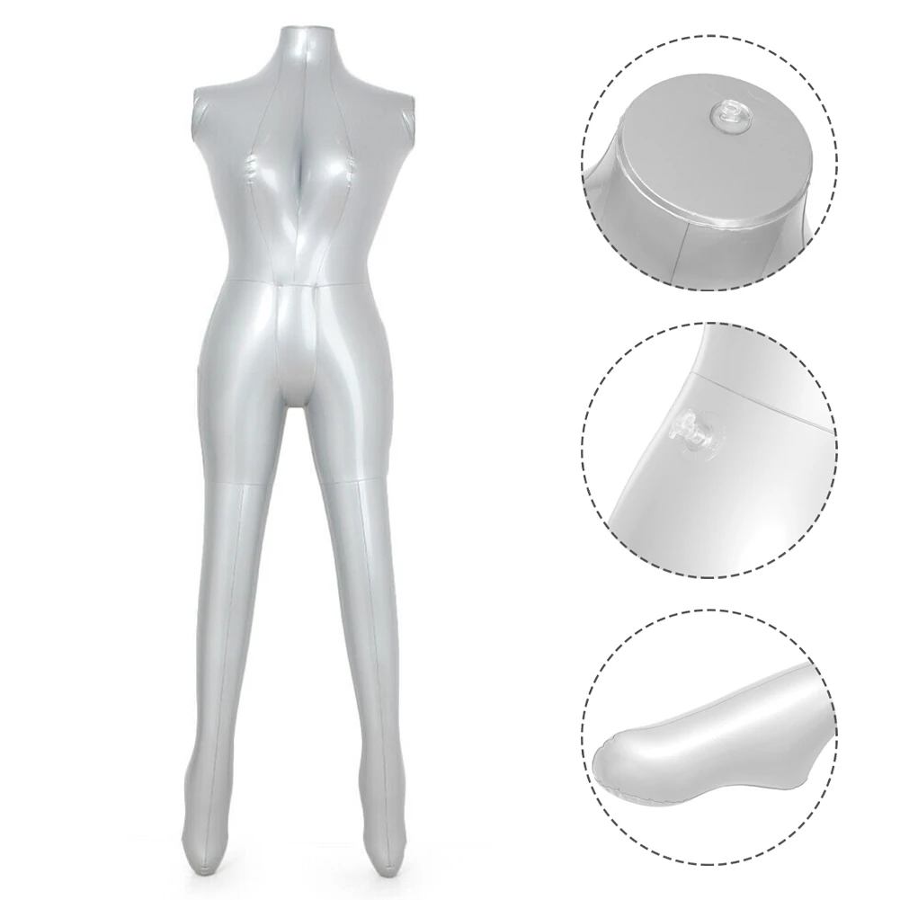 Model Mannequin Female Flexible Display Dress Form Dummy Economical PVC Adhesive Patch Portable Torso Women Durable