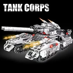 WW2 Military Vehicle Tank 8in1 Airplane Truck Model DIY Bricks Kids Building Blocks Construction Toys Gifts for Boys Adult 2024