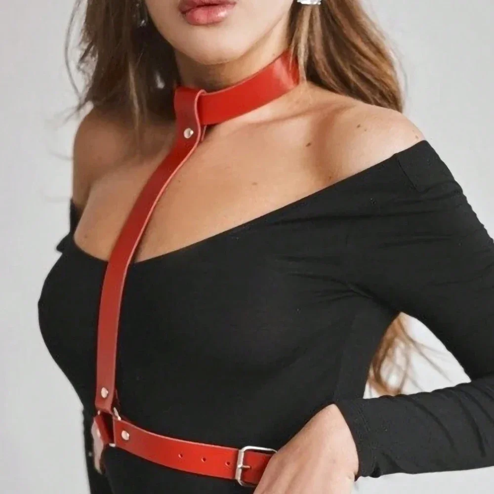 المرأة مثير تسخير حزام ملابس داخلية نسائية من الجلد Bdsm عبودية الملابس الداخلية الساق تسخير القوطية الغريبة الوثن ارتداء النساء مهرجان الهذيان الزي