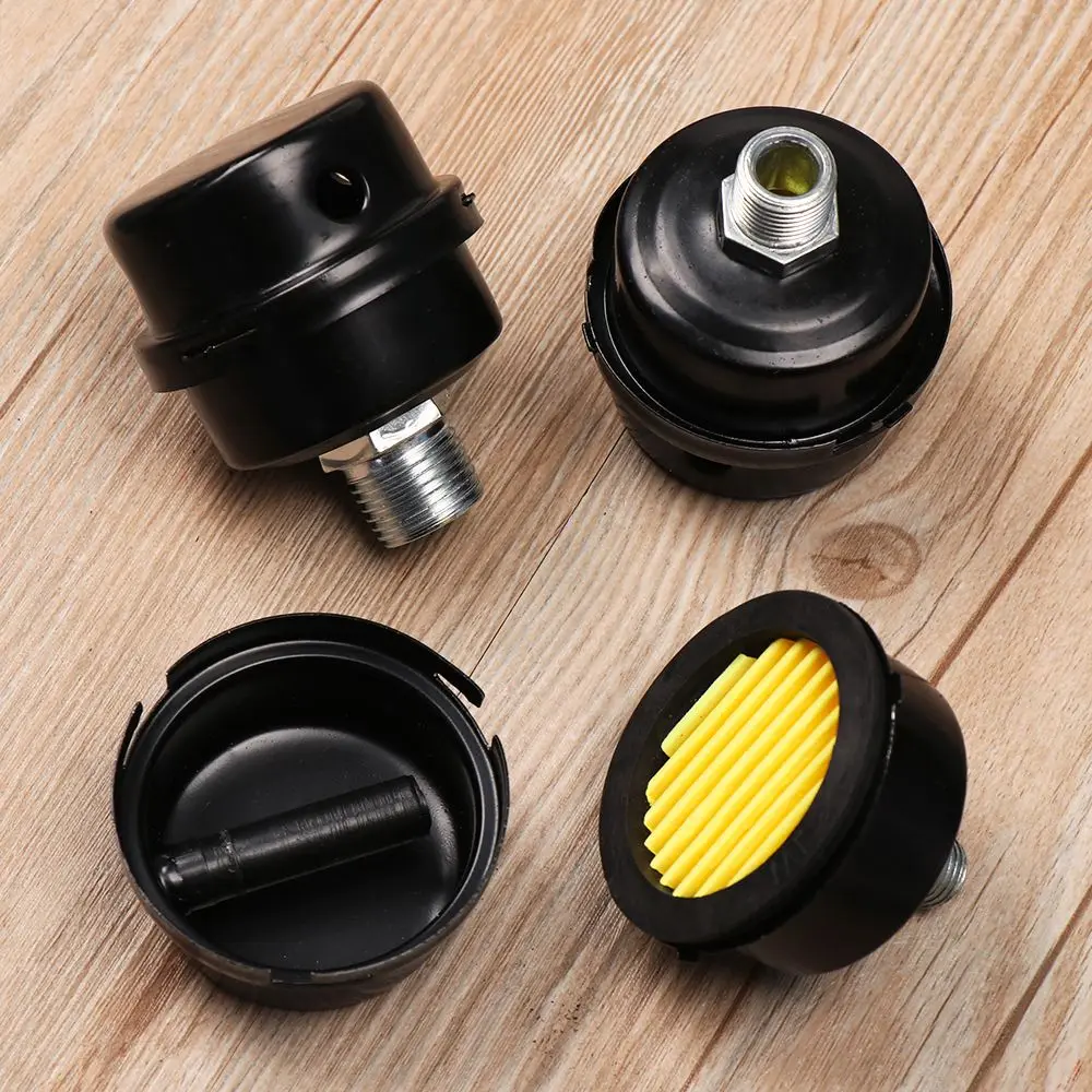 12.5mm 16mm 20mm Air Compressor Oil-Free Muffler Air Filter Squelch Muffler Intake Filter Portable Pump Accessories Hardware