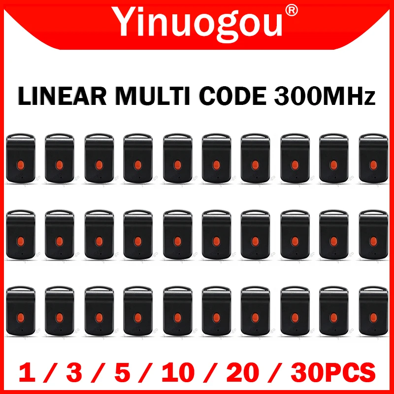 Imagem -01 - Multi Code 10 Dip Switch Garage Door Controle Remoto Transmissor Abridor 300mhz Multi-code 308911 Linear Mcs308911 3060 3083 3089 multi code 10 dip switch garage door controle remoto transmissor abridor 300mhz multi code 308911 linear mcs308911 3060 3083 3089 01