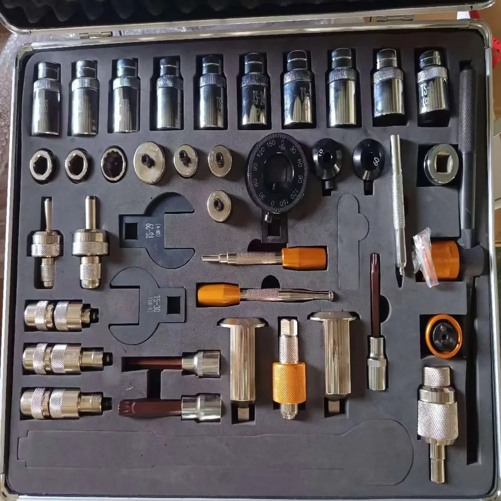 40pcs Common Rail Injector Repair Tool Kit Diesel Fuel Injector Removal Puller Set Automotive Service Tools