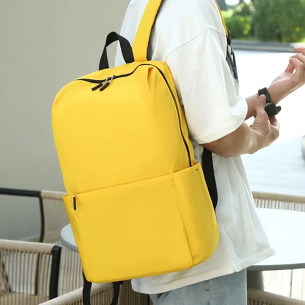 Mochilas escolares para hombre y mujer, bolsa de negocios para ordenador portátil, Color sólido, bolsos escolares para estudiantes, bolsos de hombro para niñas