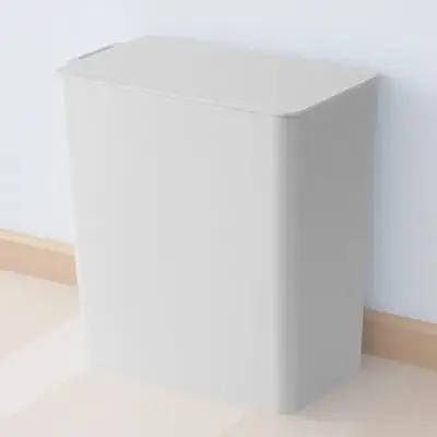 

Flip Top Trash Can 5L Mini Plastic Waste Bin For Office Desk Bathroom Countertop Desktop Organizer Space Saving Odor Proof