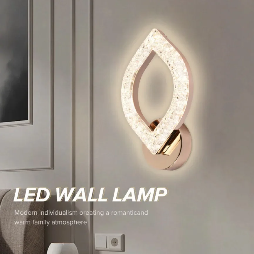 โคมไฟข้างเตียงตกแต่งห้องนอนใหม่ Master Living บันไดโมเดิร์นพื้นหลังทางเดิน Wall LIGHT