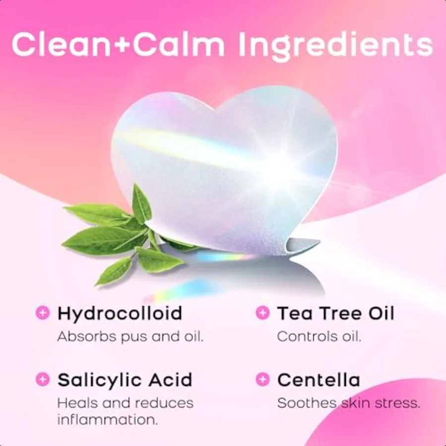 ニキビパッチ 顔用 可愛い ハイドロコロイド ニキビパッチ カラフル ホログラム ハート スポーツステッカー ニキビ跡 ニキビパッチ サイン付き