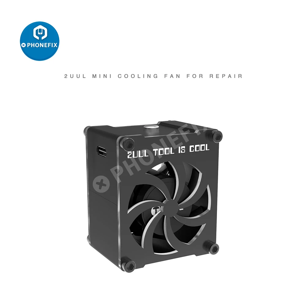 OSS Mini พัดลม2UUL Cuul Mini Cooling พัดลม5V Type-C USB ชาร์จ Soldering Fume สำหรับโทรศัพท์ PC เมนบอร์ดซ่อมเครื่องมือ