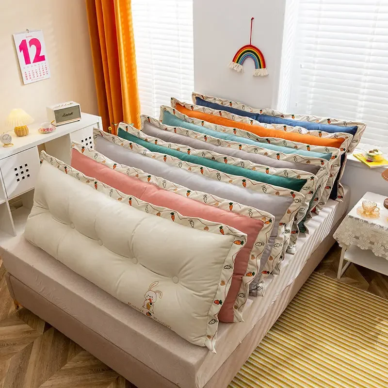 

Fashionable Embroidered Headboard Cushion Removable Tatami Soft Bag Cushion Sofa Bedroom Waist Protection Backrest
