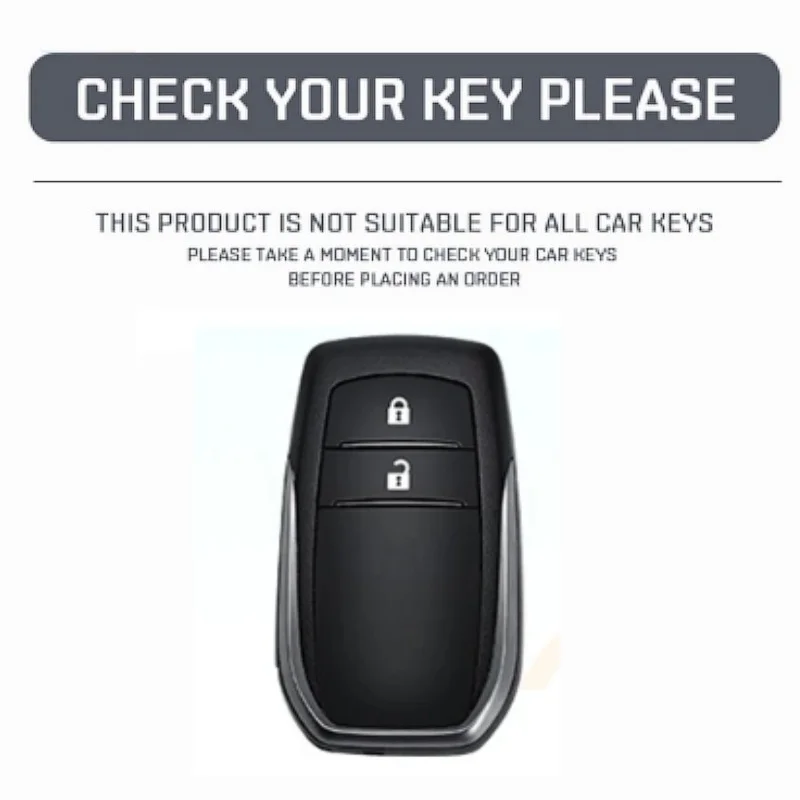 2 button Car Key Case Cover For Toyota Land Cruiser 200 Prado Crown TLK 200 Yaris Cross Hilux Innova Rav4 Fortuner Camry 55 50