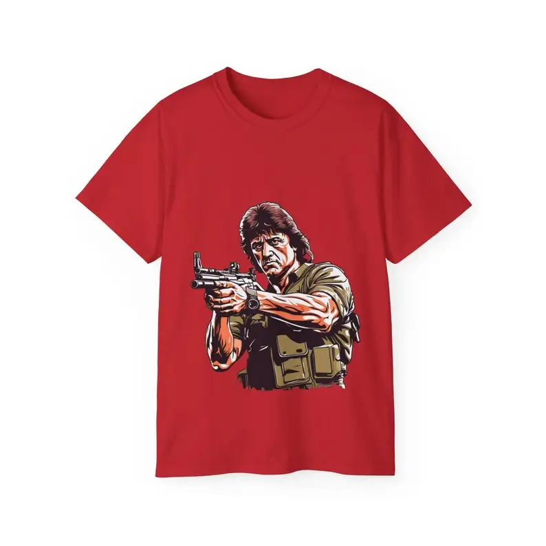 Classic Rambo Aiming Unisex Tee - Soft Ultra Cotton Shirt for Him and Her