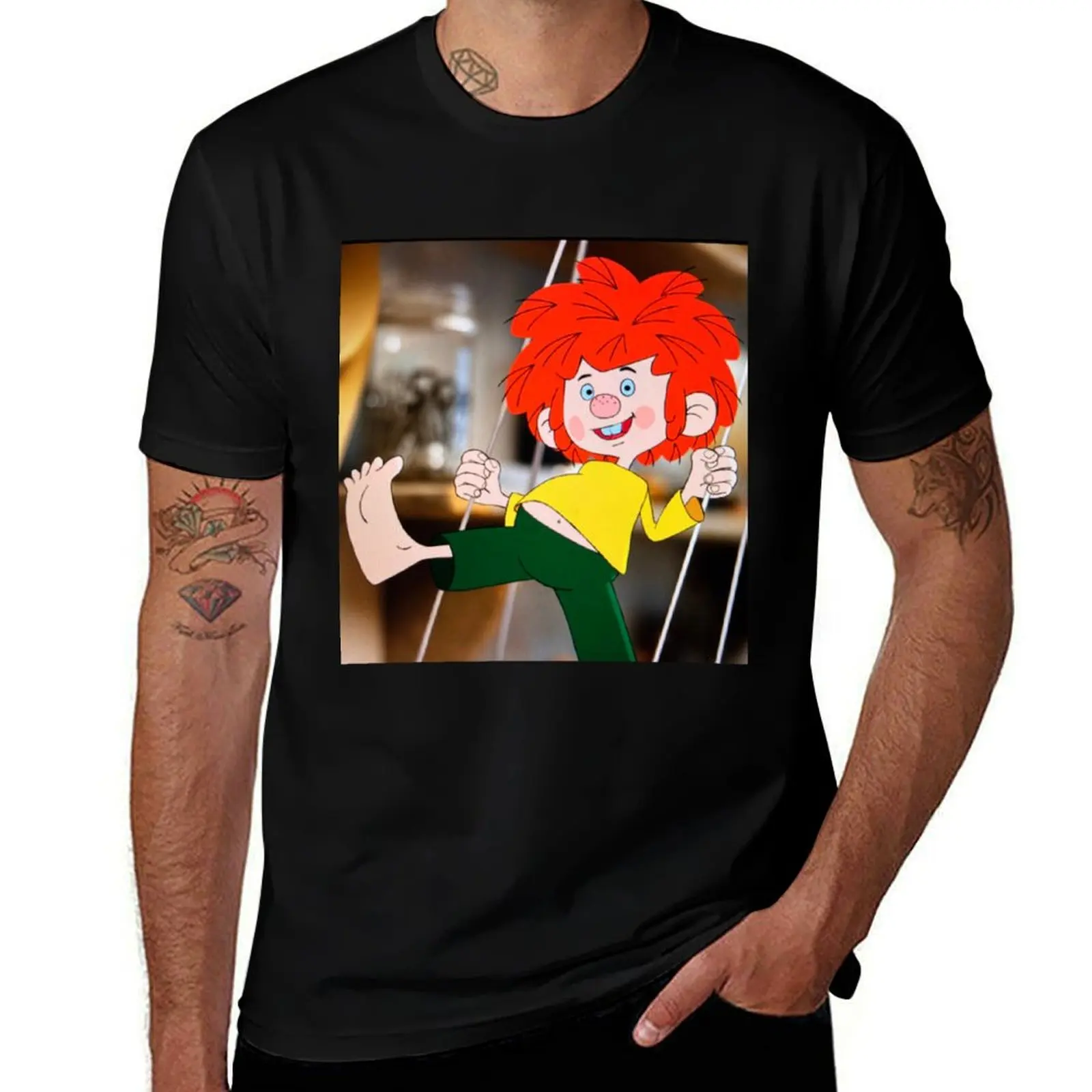 Pumucki wants to make himself noticed (is an invisible goblin for everyone with red hair) Stock photo from Fern... T-Shirt