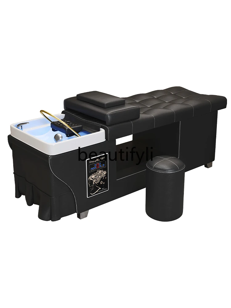 

Special full-lying beauty salon hair shop with water heater fumigation water circulation bed