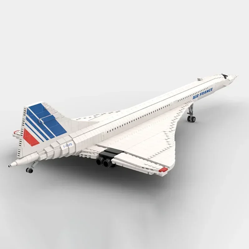 Militaire Model Moc Bouwstenen 1:72 Schaal Concorde Fighter Technologie Modulaire Blokken Geschenken Kerst Speelgoed DIY Sets Montage