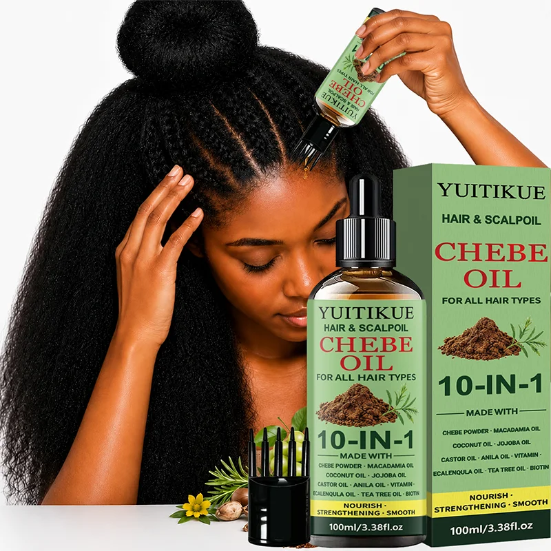YUITIKUE Chebe Oil 10 IN 1 Hair & Scalp Oil 100ml - Nourish Strengthen Grow Smooth & Shine