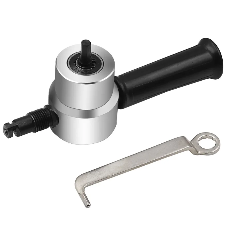 Double Headed Sheet Metal Cutting Nibbler Metal Saw Cutter Acessório de Broca Ajustável 360 Graus Ferramentas de Corte Extra