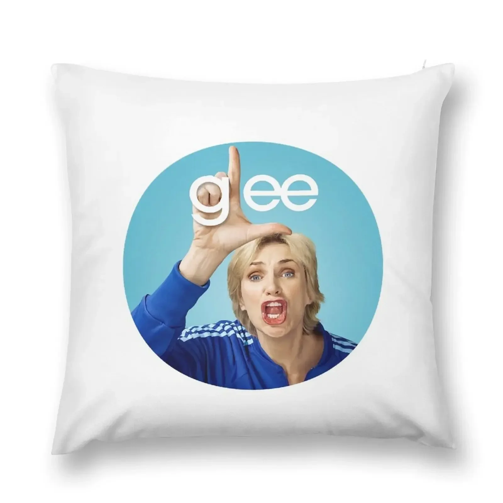 

Sue Sylvester from Glee Throw Pillow Sitting Cushion Decorative Cushions For Living Room pillow