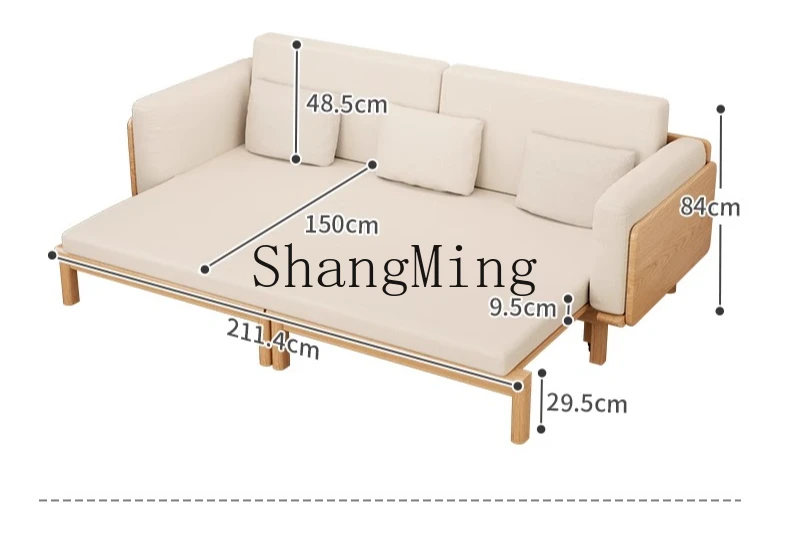 

Высококачественный раскладной диван-кровать из массива дерева CL, многофункциональный, телескопический, выдвижной, для небольших квартир.