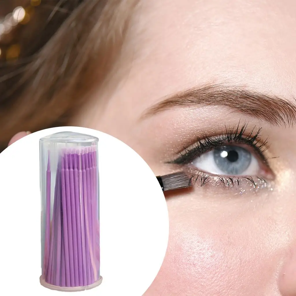 Eyelash Tool Set 100 Piece Disposable Mascara Applicator Wands for Eye Makeup Artists and Beginners